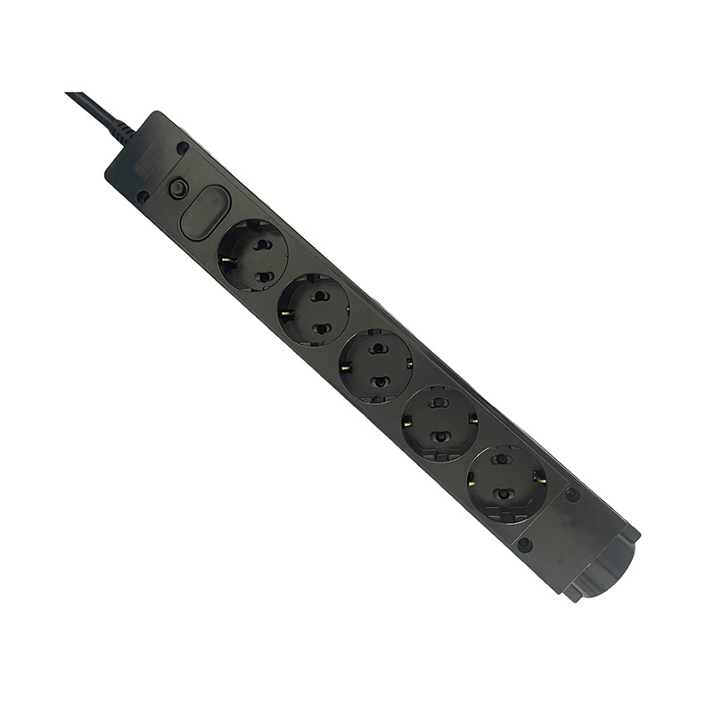 Durables 6 enchufes estándar KC sin interruptor